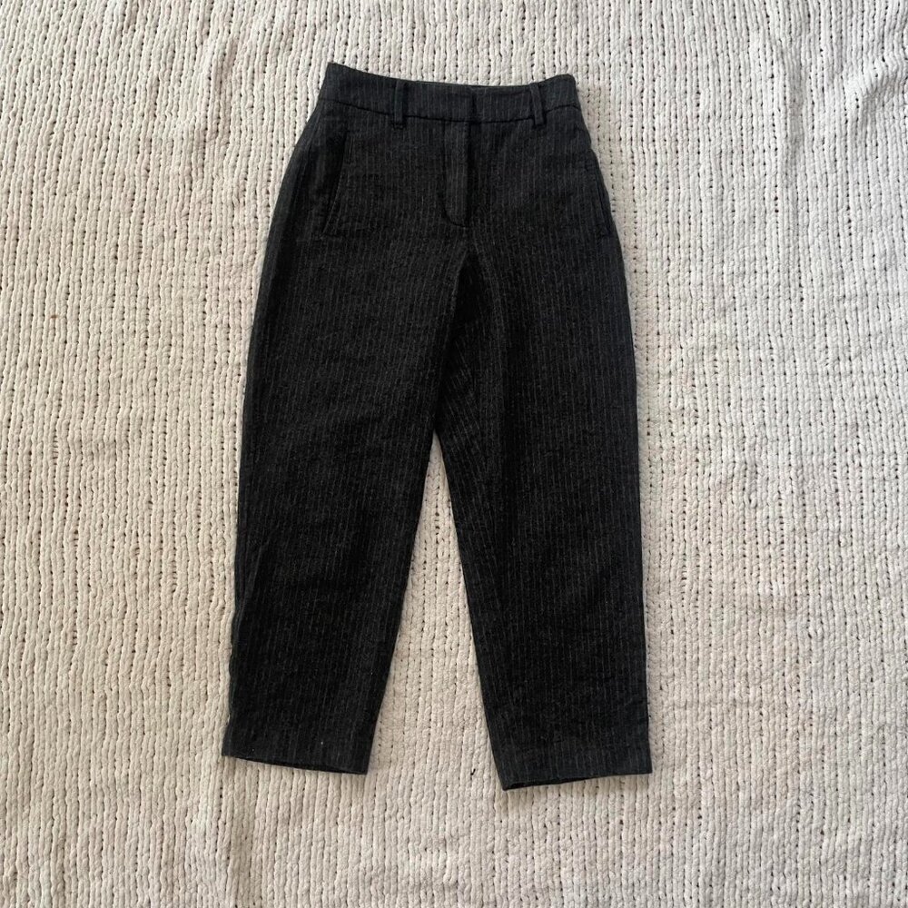 Wilfred Grey Pinstripe Wool Jallade Pant - Size 2